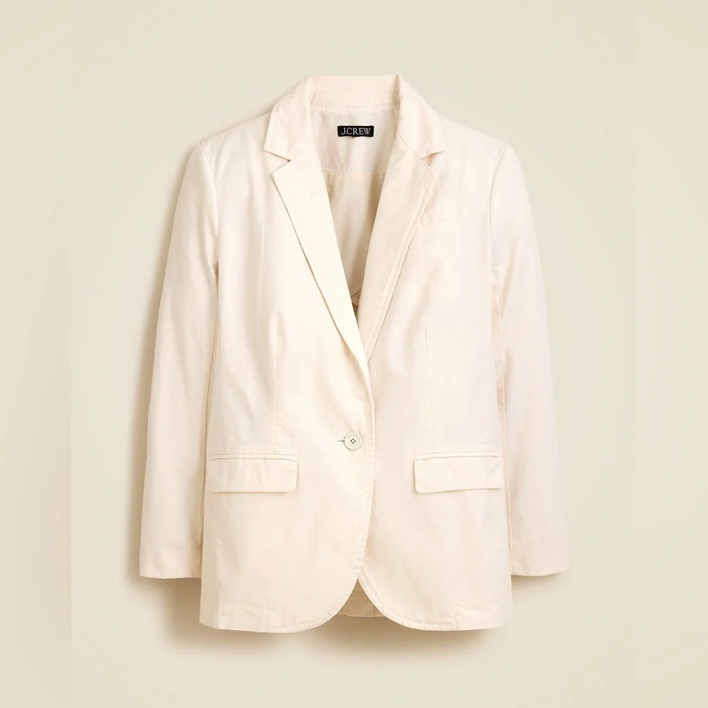 J.Crew Easy-fit blazer in textured cotton blend CK102